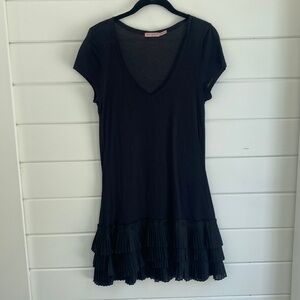 Juicy Couture | Black Low Cut Short Sleeve Dress | Great Condition